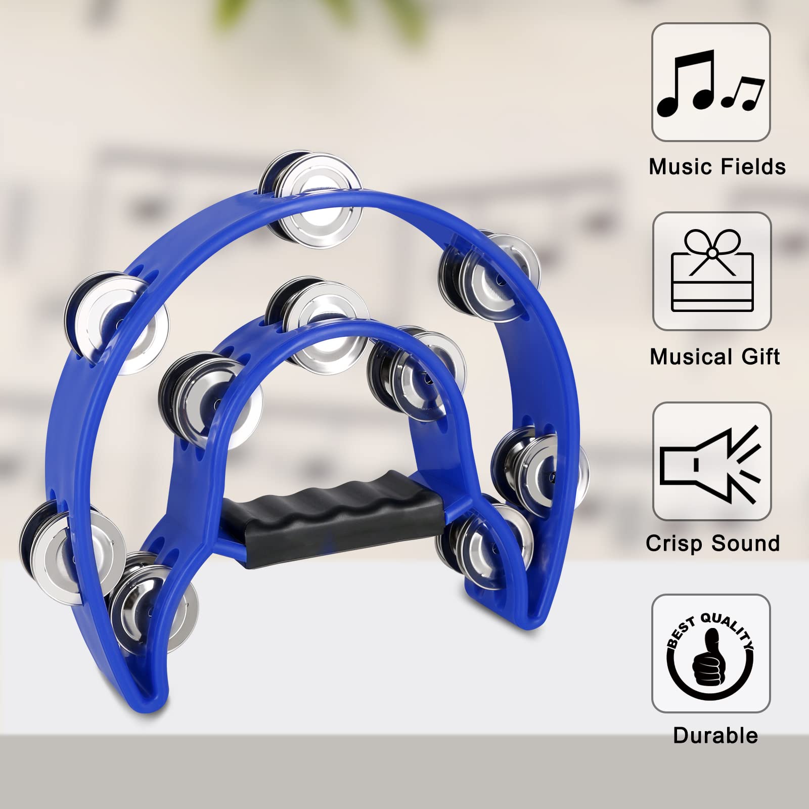 ③ ekko 様 tambourine Amazon.com: Soulmate Tambourine Metal Jingles Hand Held