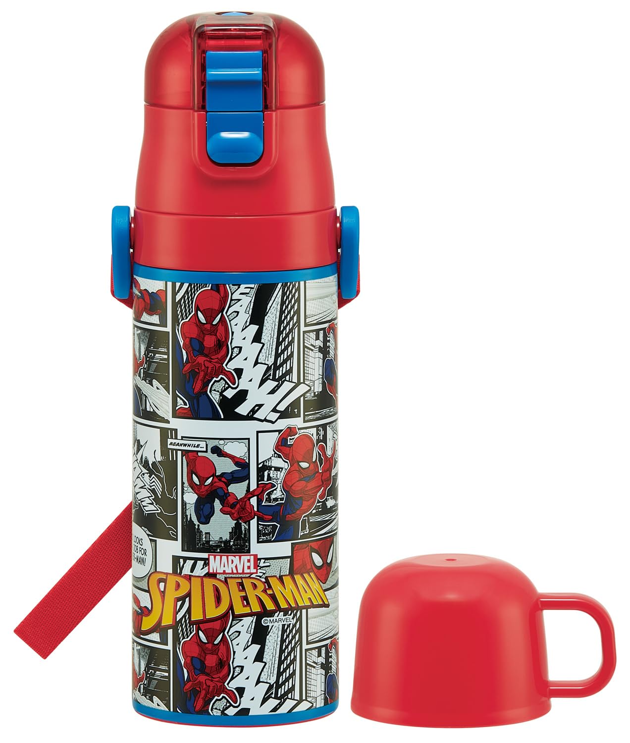 スパイダーマン水筒ギフトセット キッズ 子供用スパイダーマン ボトル 保温 保冷 Amazon｜スケーター(Skater) 水筒 子供用 2WAY 直飲み 470ml コップ