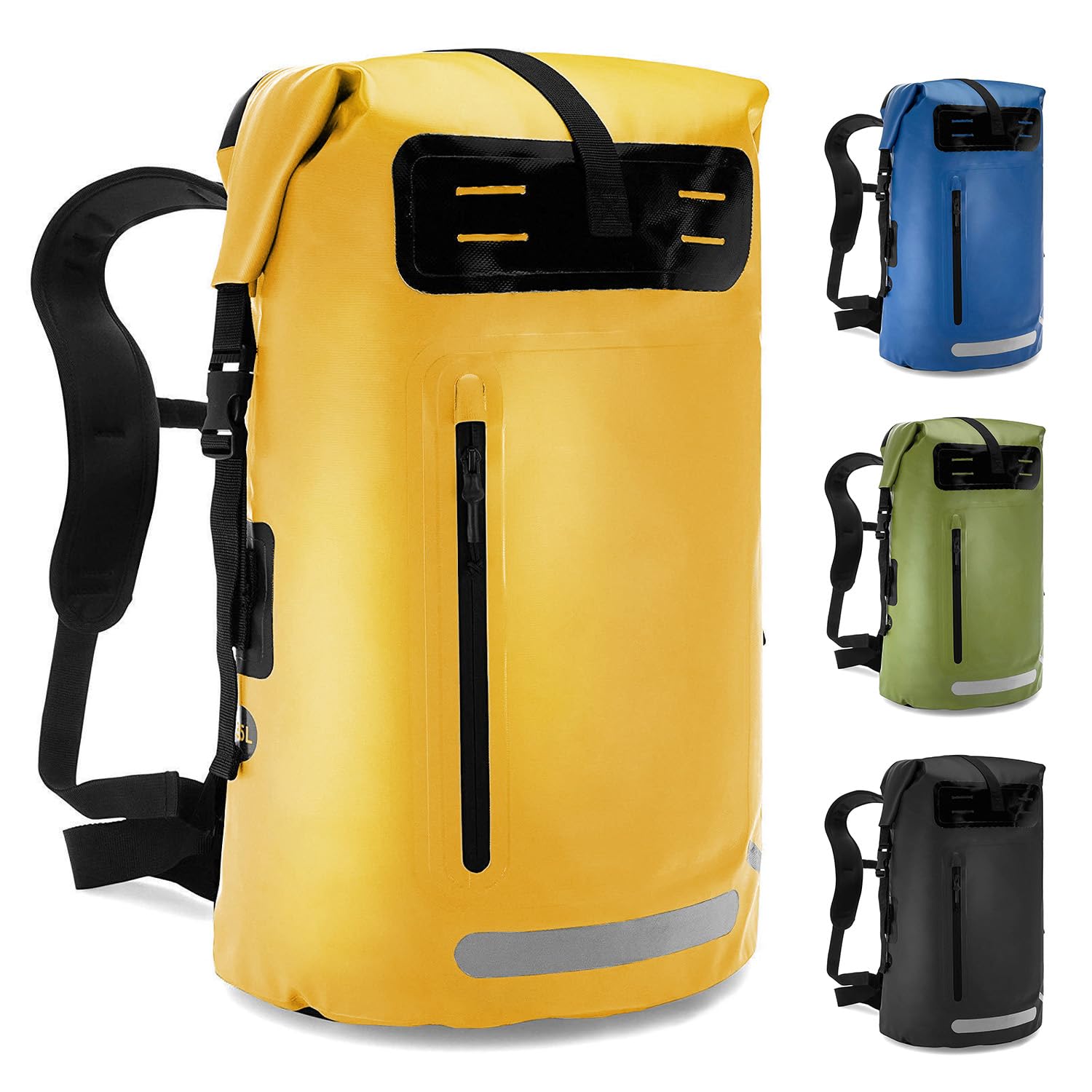 Bnineteenteam Roll Top Dry Bag, Roll Top Zaino con custodia per telefono per mantenere l'attrezzatura da kayak asciutta (blu)