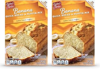 Baker’s Corner Banana Quick Bread and Muffin Mix, 13 oz (Pack of 2)