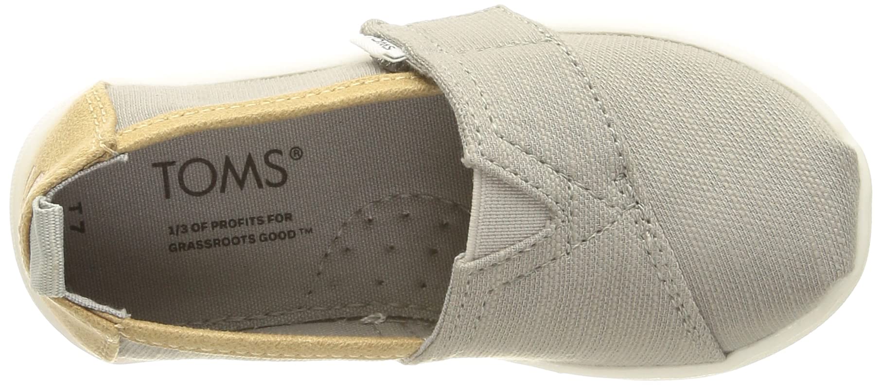 TOMS Tiny Alpargata, Espadrillas Unisex - Bambini e ragazzi, Grey Brown, 27 EU