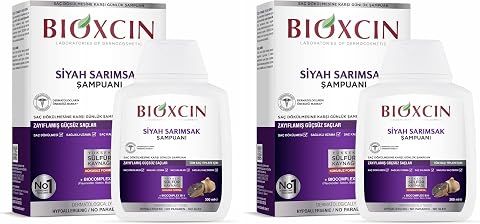 Bioxcin Siyah Sarımsak Saç Dökülmesine Karşı Bitkisel Şampuan (1 x 300 ml) (2 paketi)
