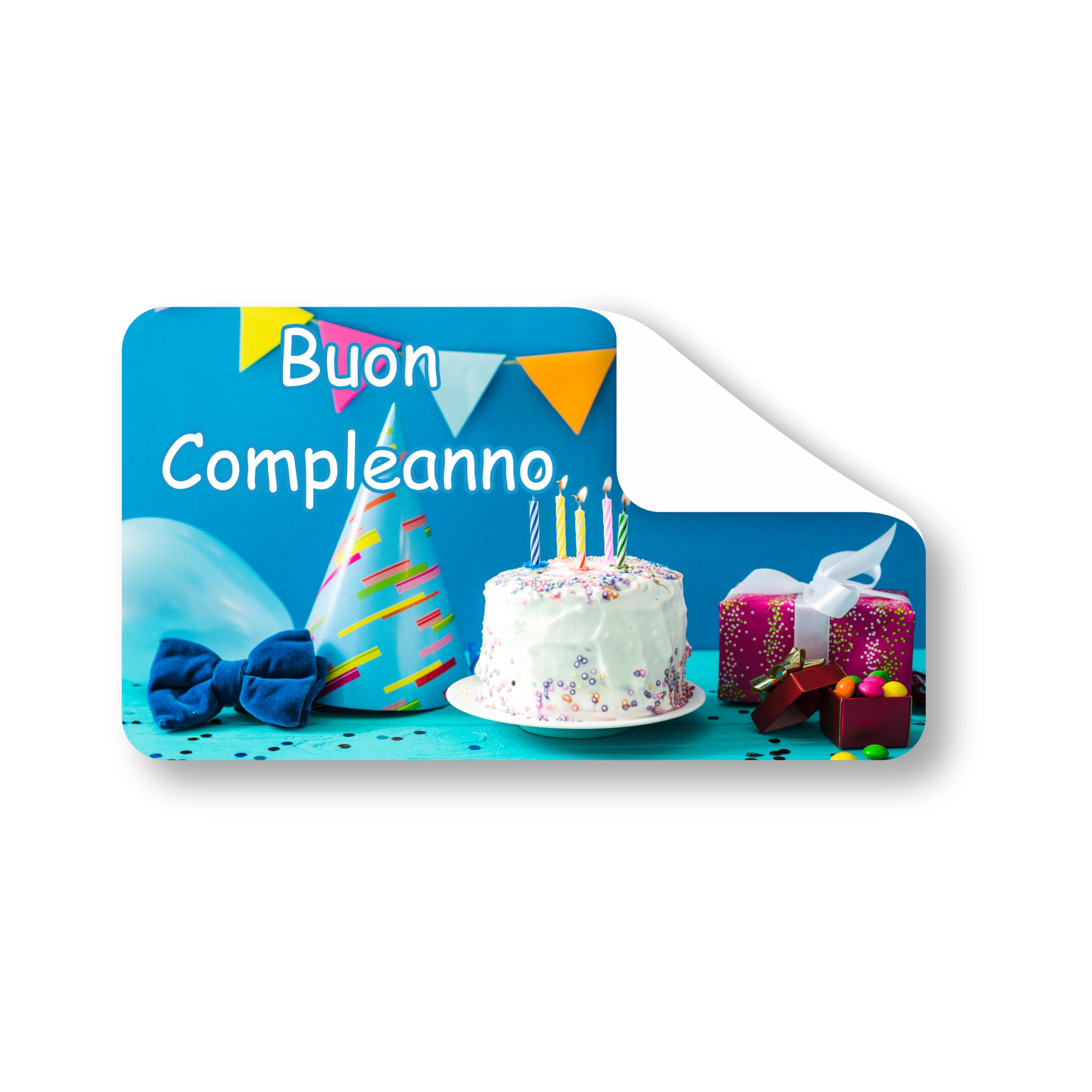 100 Adesivi Personalizzati - Etichette Adesive Personalizzate per Aziende, Sticker Personalizzati Compleanni, Logo - Grafica HD (Rettangolo, 7x5 cm)
