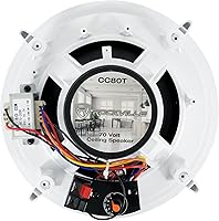 Vista 5 de Rockville Amplificador de fuente múltiple de matriz de 4 zonas+20 altavoces de techo blancos de 8 "70v