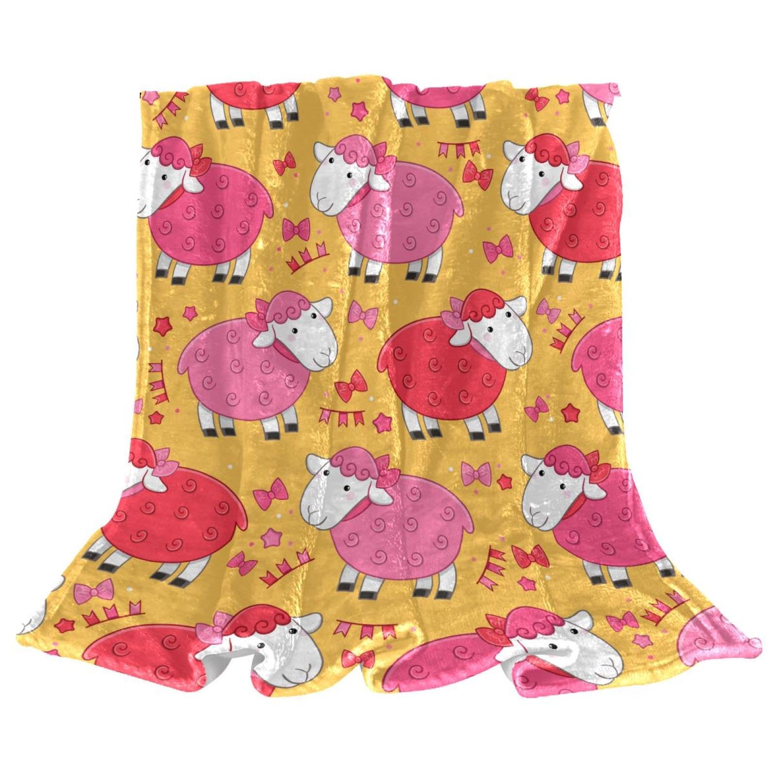 Couverture polaire agneau 150x200cm plaid chaud pour lit et canapé