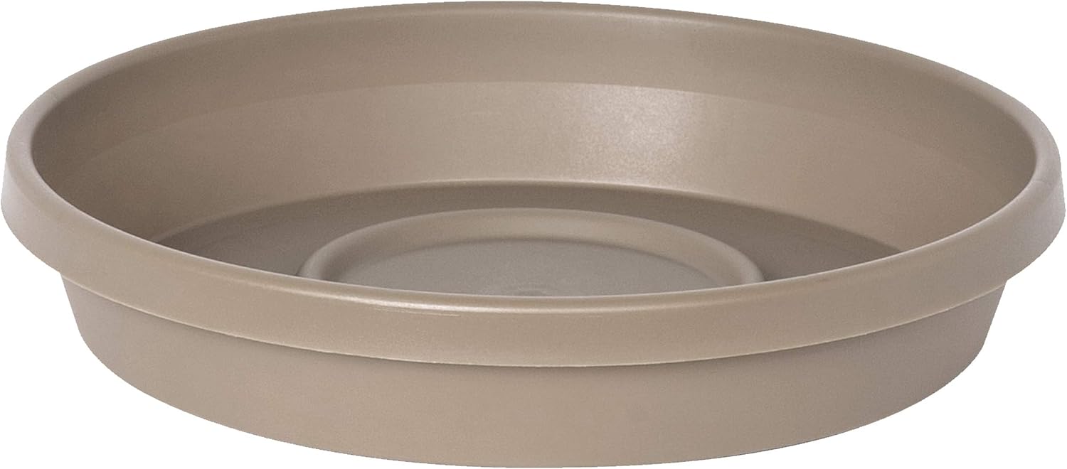 Bloem Terra Plant Saucer Tray for Planters 3-6 Pebble Stone