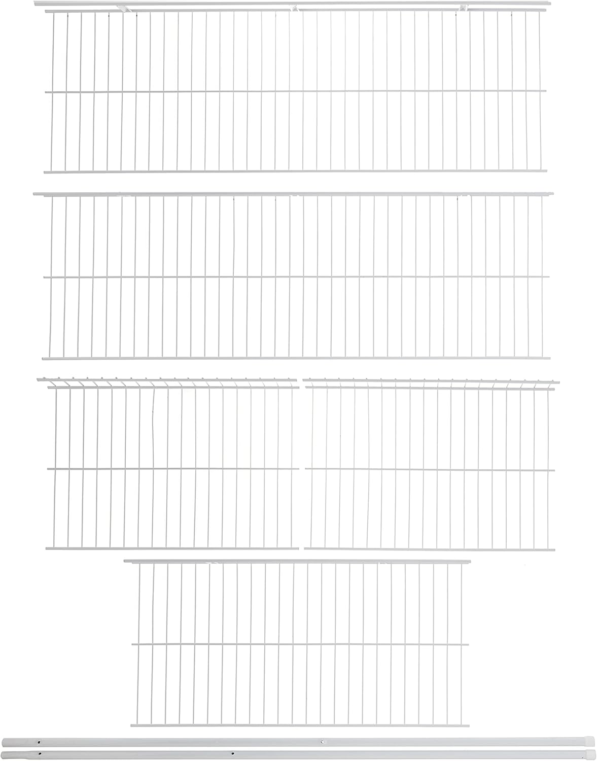 Rubbermaid Wardrobe Organizer, 3-5-Inch, White, Closet Shelves & Rods  Organization System for Home/Bathroom/Office