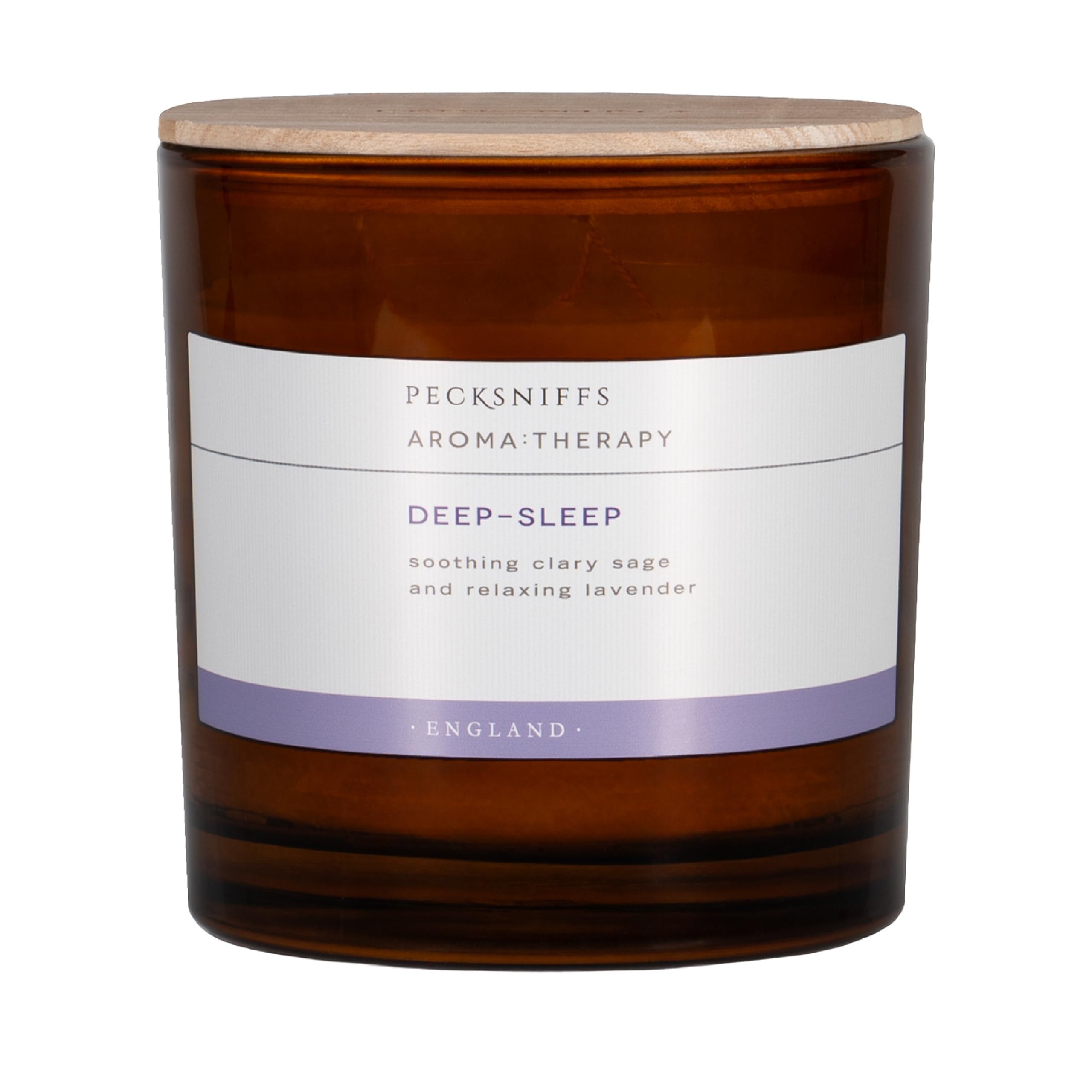 Pecksniff's Scented Candle, Deep-Sleep Lavender, Tall 3 Wick 550 g