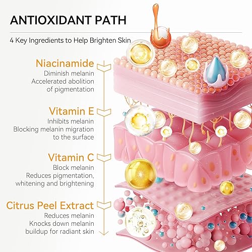 Miniatura 6 de Suero de Vitamina C para la cara, suero hidratante Breylee con 30% de vitamina C, suero hidratante para el cuidado de la piel, suero facial de
