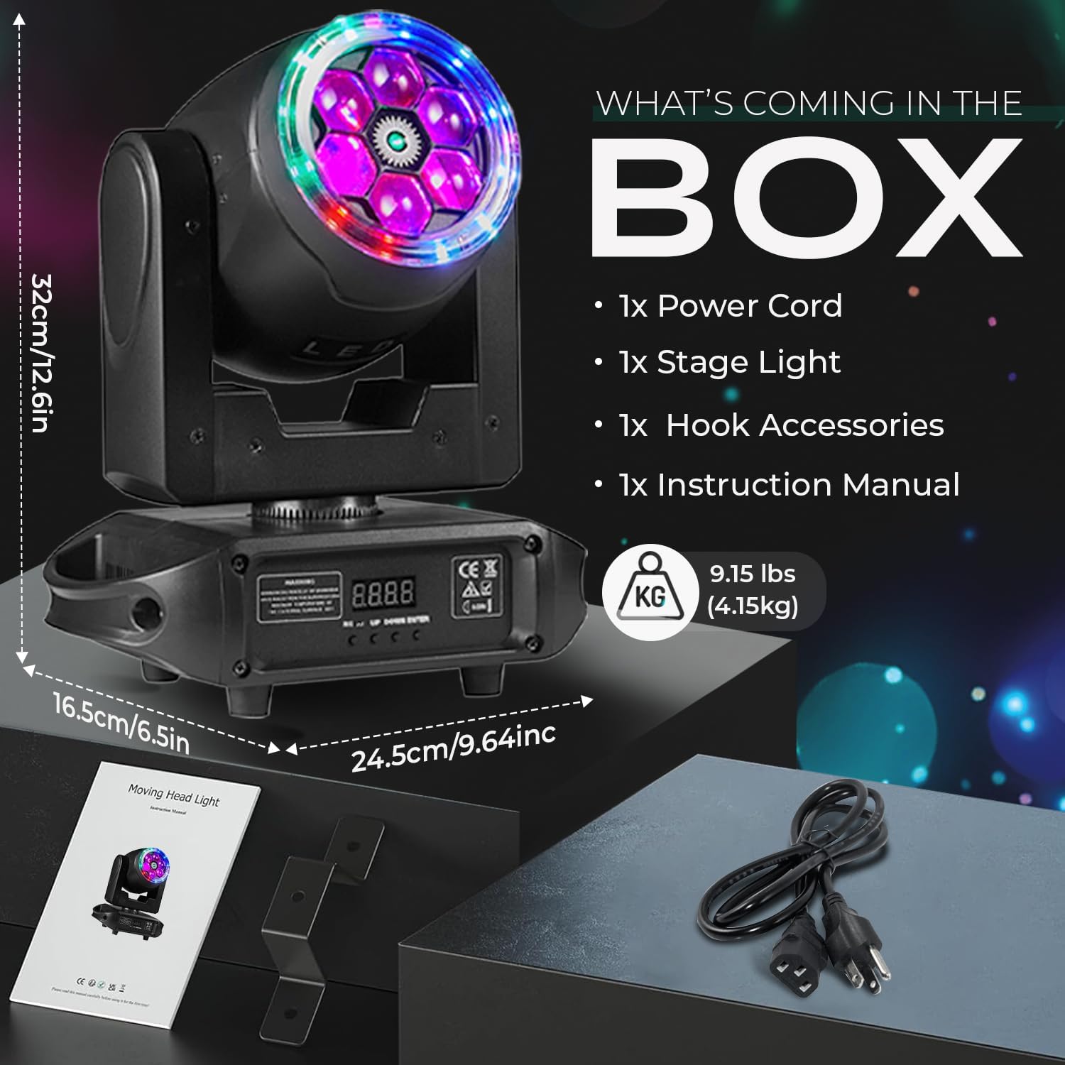 Contents of the Flashback Events DJ Light box