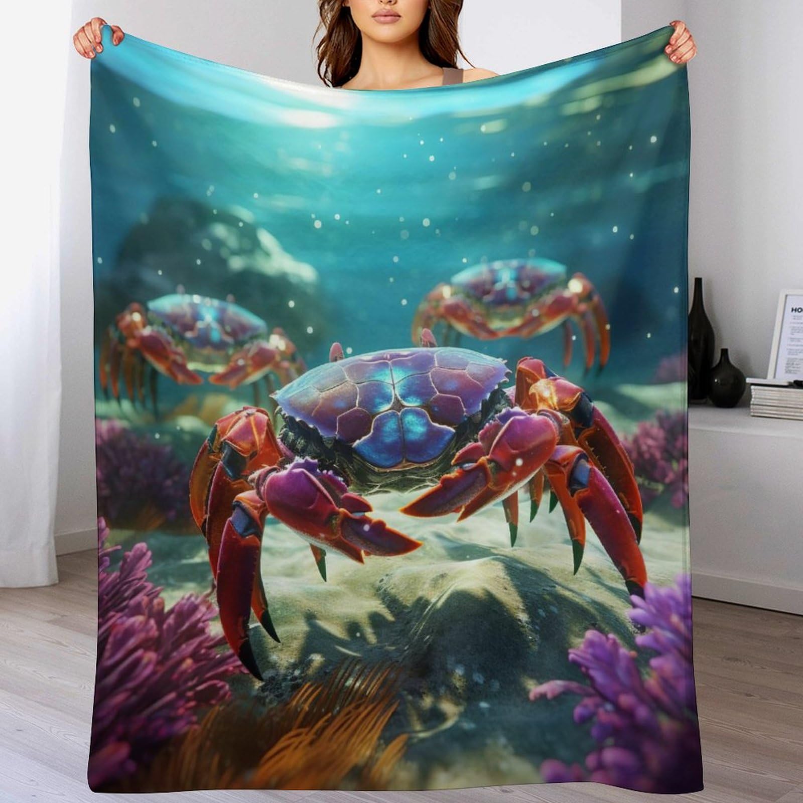 Couverture crabe chaude et entretien facile à la machine pour un quotidien sans stress
