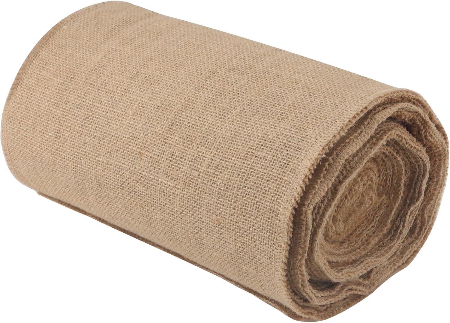 LEXININ 12 Inch x 50 Feet Burlap Fabric Roll, 16 Yards Burlap Table Runner, Jute Burlap Fabric, Hessian Roll for Craft, Decorating