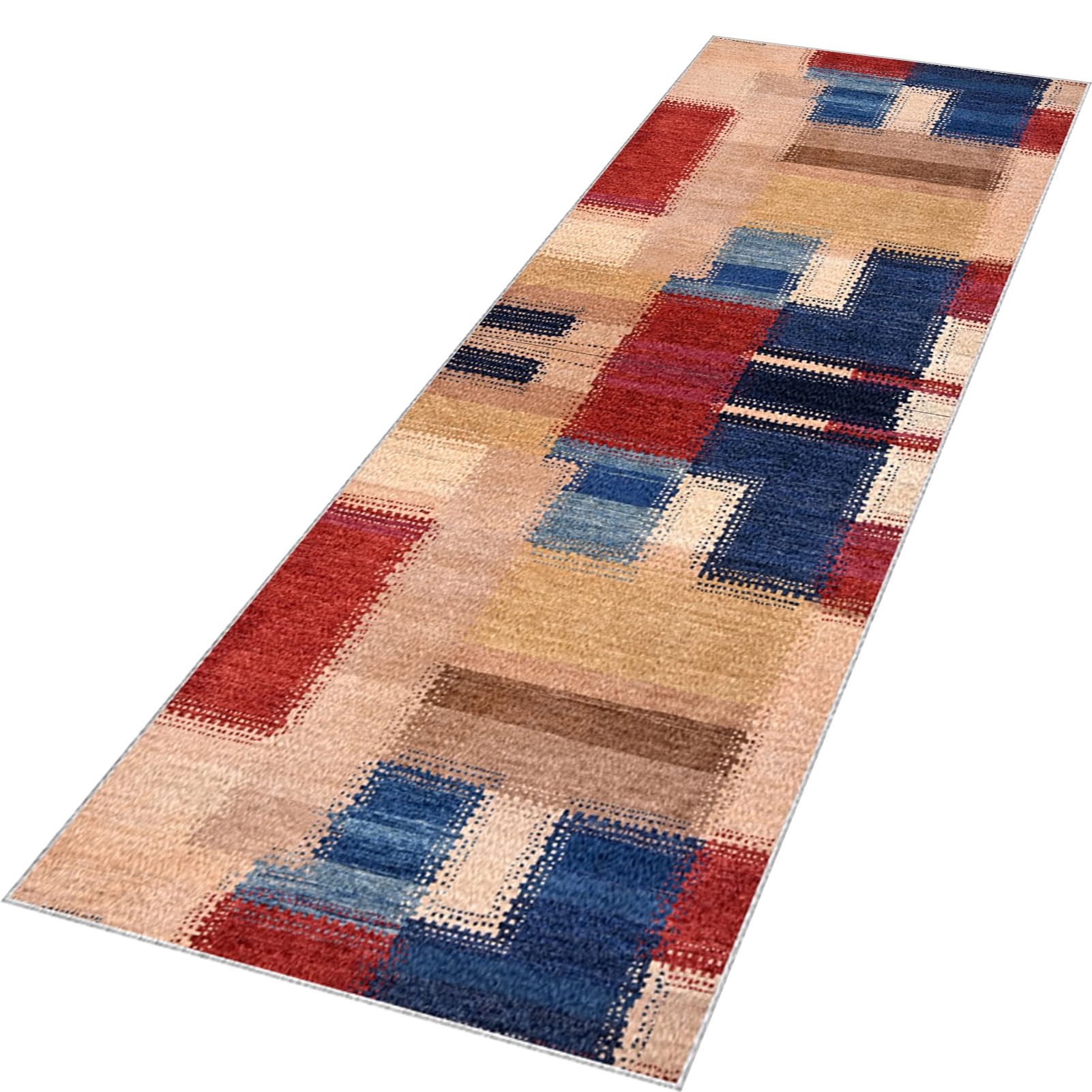 Carpet Runner Rugs for Hallway Non Slip Hall Runner Machine Washable Kitchen Laundry Room Long Area Rug Door Mat Runner for Hallway Entryway Kitchen Stair Bedroom Living Room Floor Rugs 60 x 100 cm