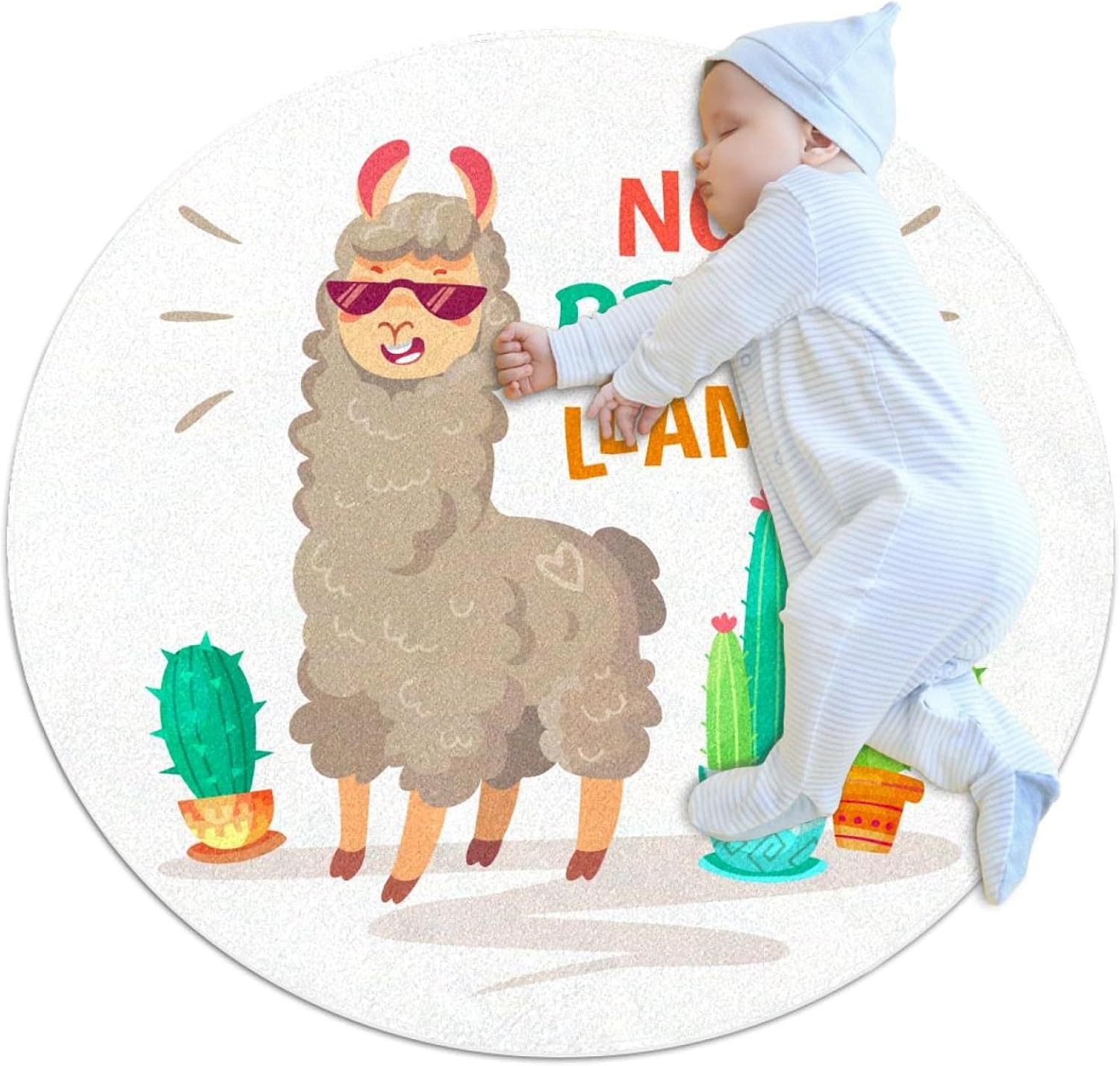 ベビーラウンド用プレイマット クロールマットカーペットヨガエクササイズマット瞑想マット家の装飾滑り止めペットラグ漫画落書きアルパカllama Animal 奉呈 ベビーラウンド用プレイマット クロールマットカーペットヨガエクササイズマット瞑想マット家の装飾滑り止めペットラグ漫画落書きアルパカllama Animal 奉呈