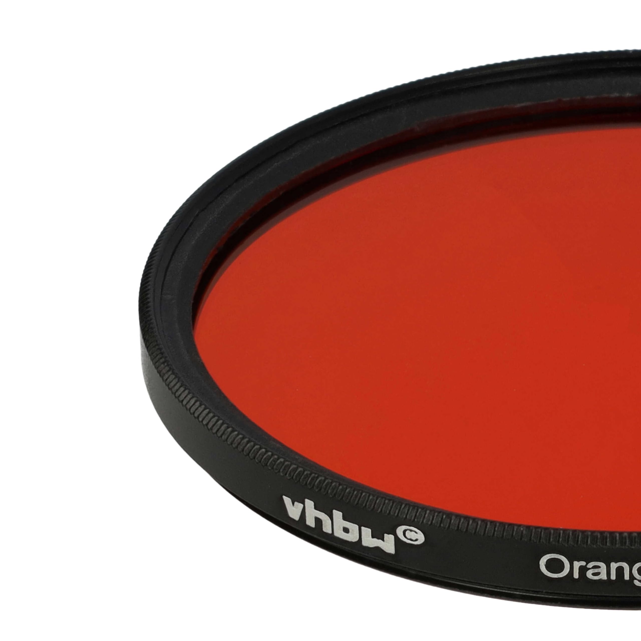 vhbw uniwersalny filtr kolorowy 67 mm pomarańczowy pasujący do obiektywu aparatu Canon, Casio, Pentax, Olympus, Panasonic, Sony, Nikon, Fuji/Fujifilm