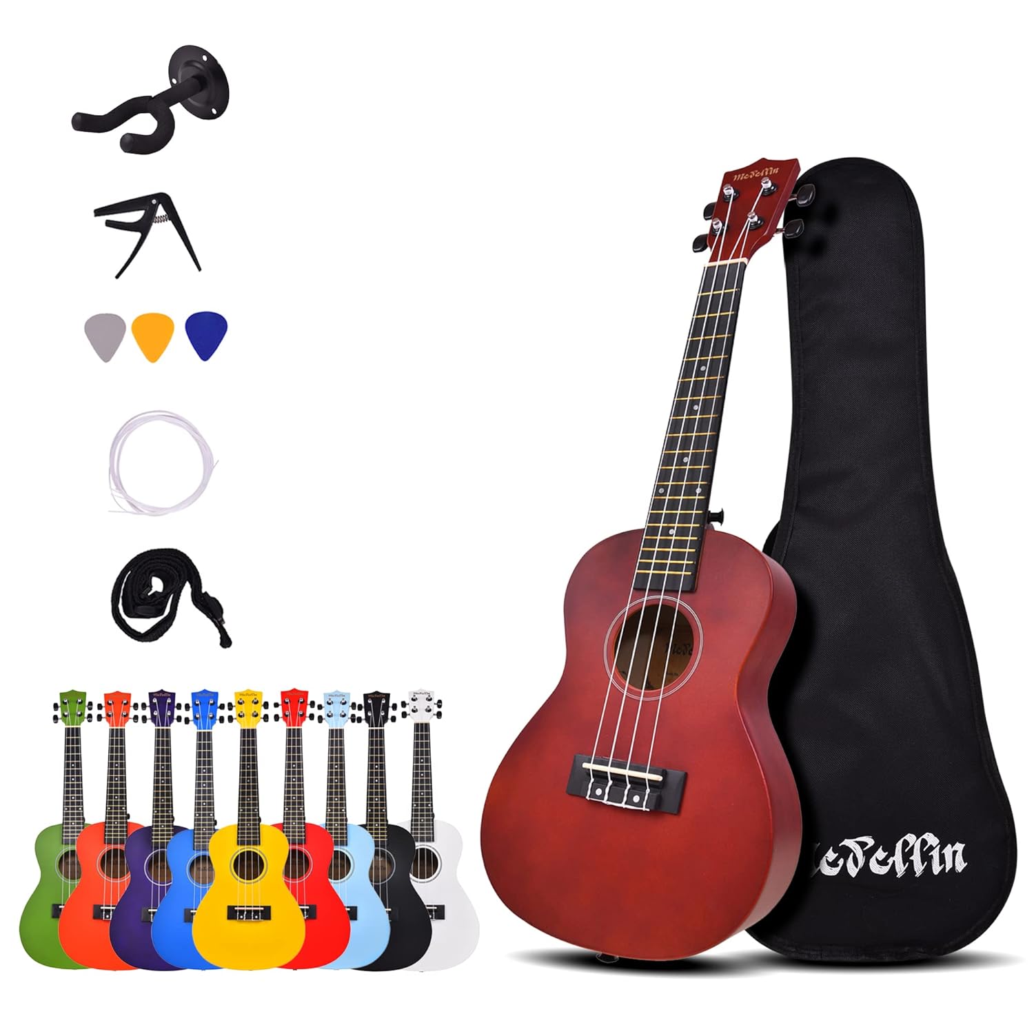 Medellin 23” Carbon Fiber ukulele (with free online learning course