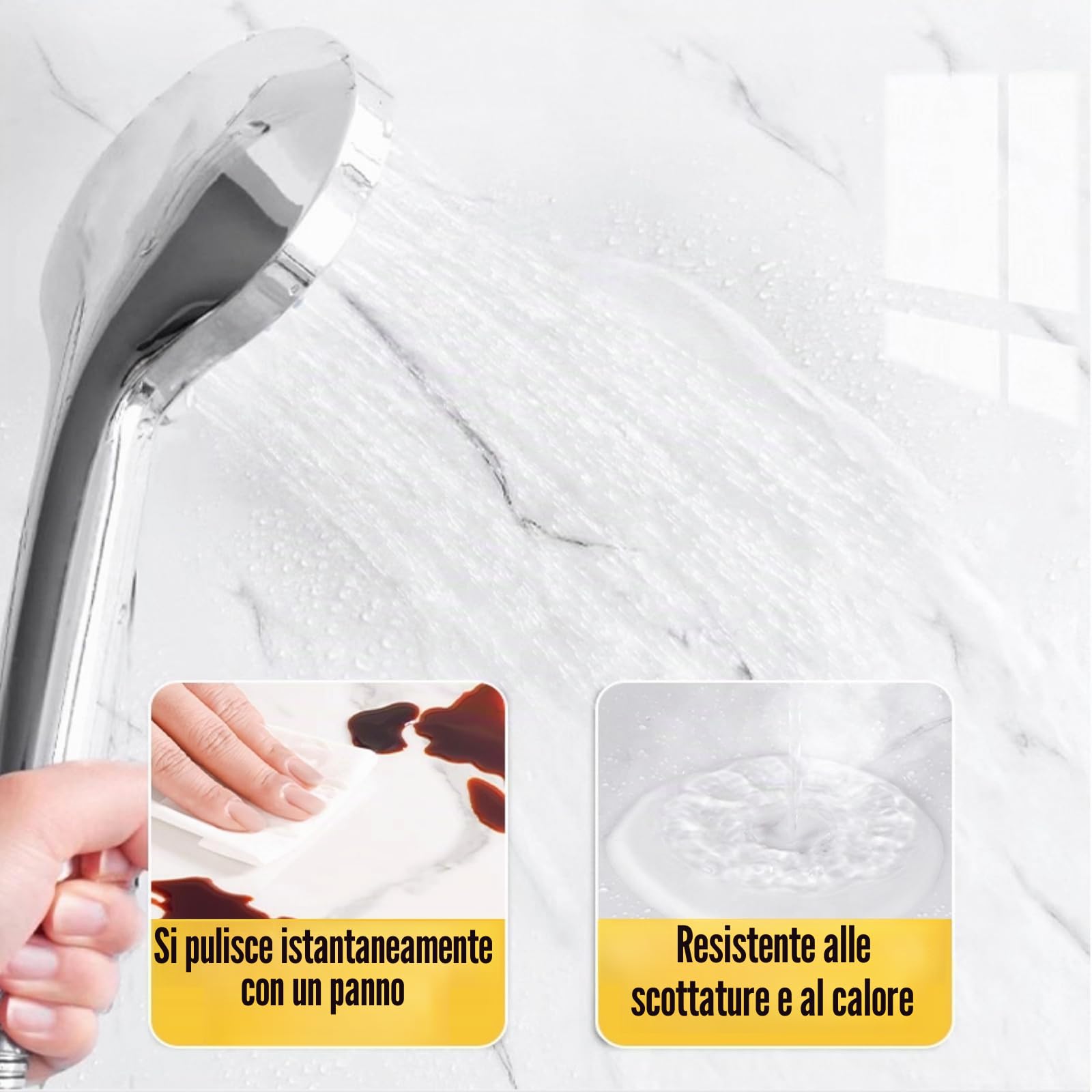 Piastrelle di Marmo Autoadesive,Pannello Effetto Marmo,PVC Autoadesivo Decorazione,Aggiunge Bellezza E Protezione,Adatto A Vetro,Lamiere,Pareti in Cemento,ECC