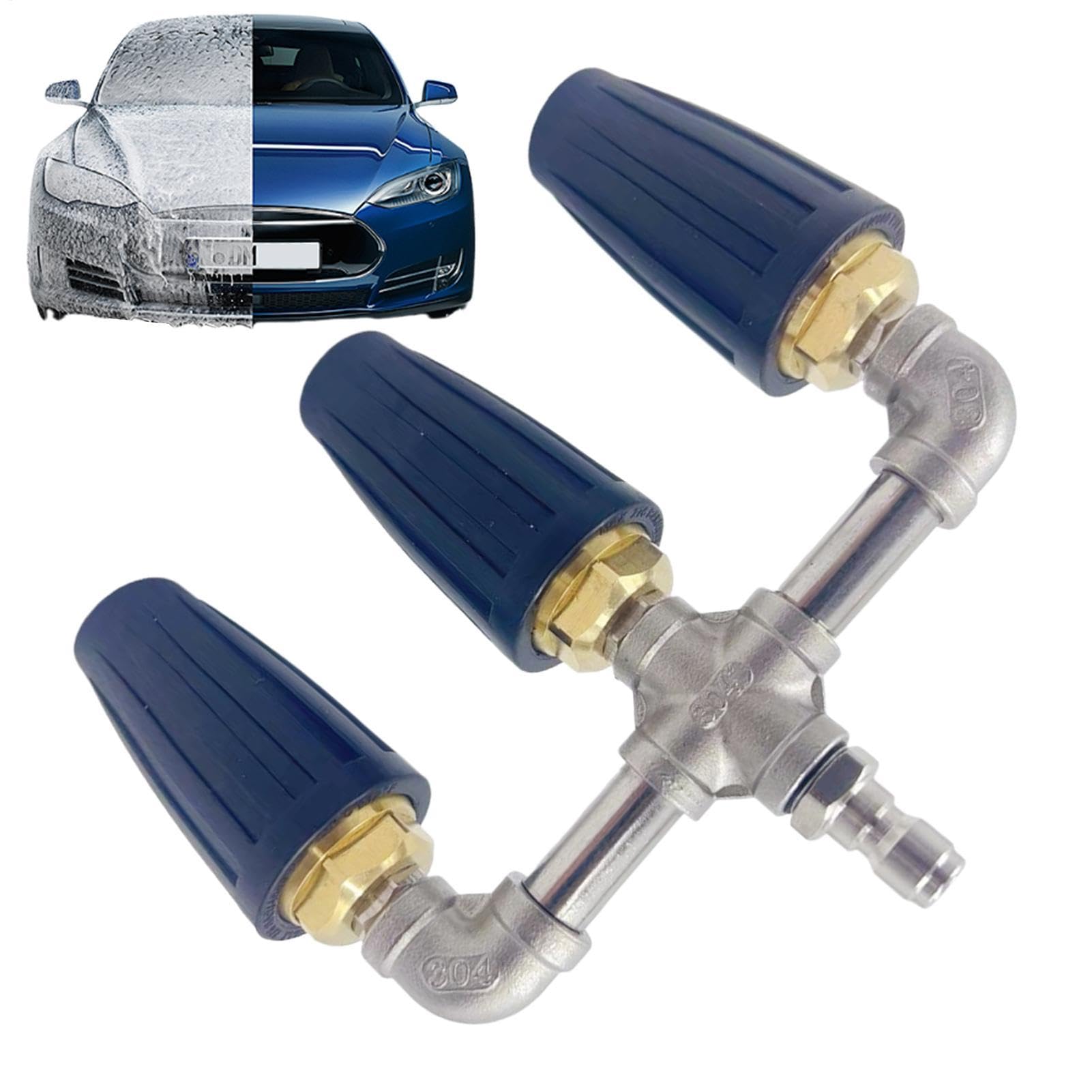 Ugello Rotante Per Idropulitrice Ugello Turbo con Connessione Rapida per la | Componente ugello turbina rotante Testa Per Pulizia A Pressione, Pareti, Finestre, , Cal