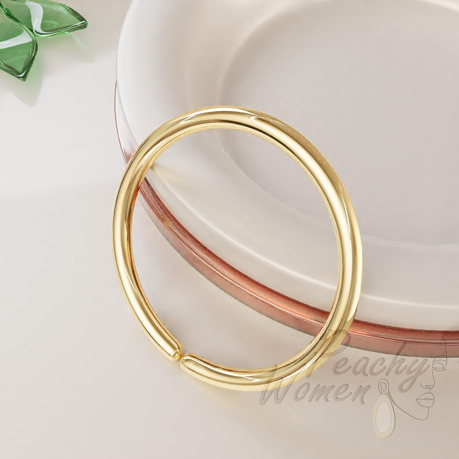 Thin Gold Helix Earring - 18 Gauge Gold Filled Simple Cartilage Hoop Piercing - 7mm Tiny Helix Jewelry - Handmade Body Jewelry for Women - Gold Cartilage Piercing Jewelry - Image 4