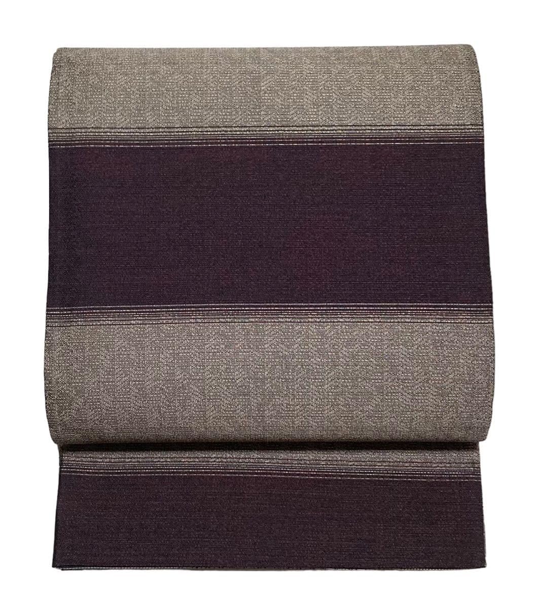 Amazon.co.jp: 塩沢紬 リバーシブル 袋帯 六通柄 全通柄 正絹 イ4401  