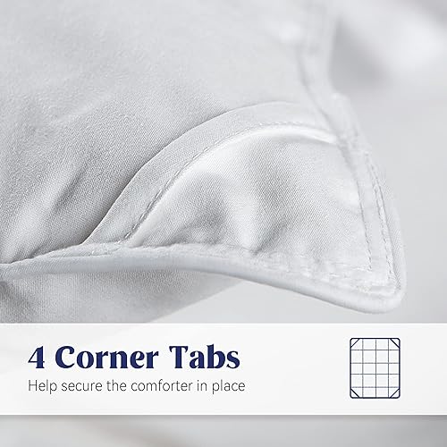 Miniatura 6 de puredown Edredón de plumas de ganso tamaño King de gran tamaño, relleno de edredón de invierno 100% algodón, relleno de edredón de invierno pesado,