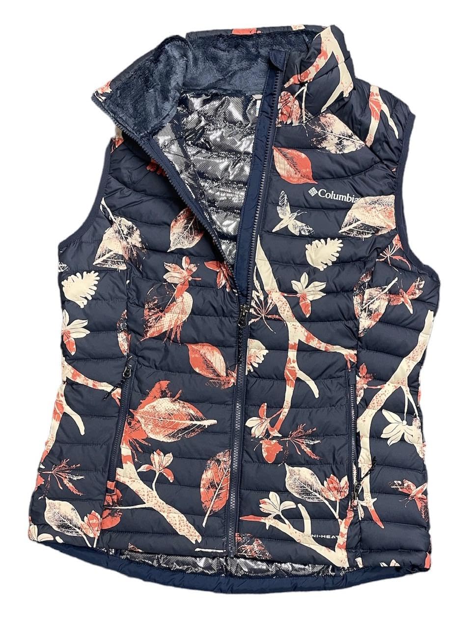 ColumbiaWomen's White Out Puffer Omni Heat Full Zip Insulated Vest