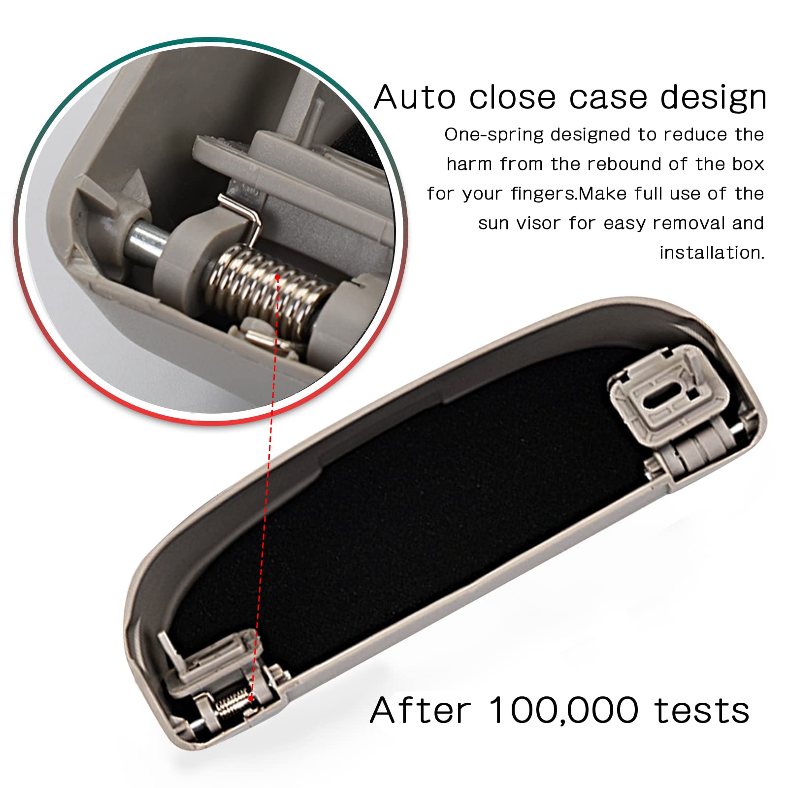 LFOTPP Sunglasses Holder Glasses Case For 2016-2023 RenAul*t Kadjar/Arkana 2020-2023, Car Accessories Sunglasses Glasses Holder Storage Box Organiser