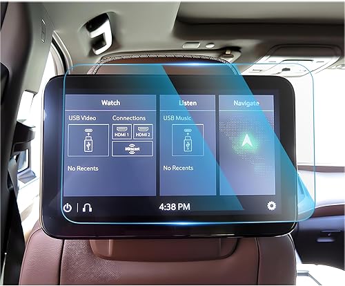 CDEFG Protector de pantalla trasera para Chevy Tahoe, Suburban y GMC Yukon Accesorios 2024 2023 2022 2021  Paquete de 2 unidades de vidrio templado disponible en Yaxa Peru