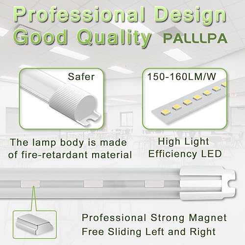 Miniatura 2 de Kit de reacondicionamiento LED de 2 pies de última actualización, Troffer Kit de reparación rápida y retroadaptación LED, no requiere herramientas