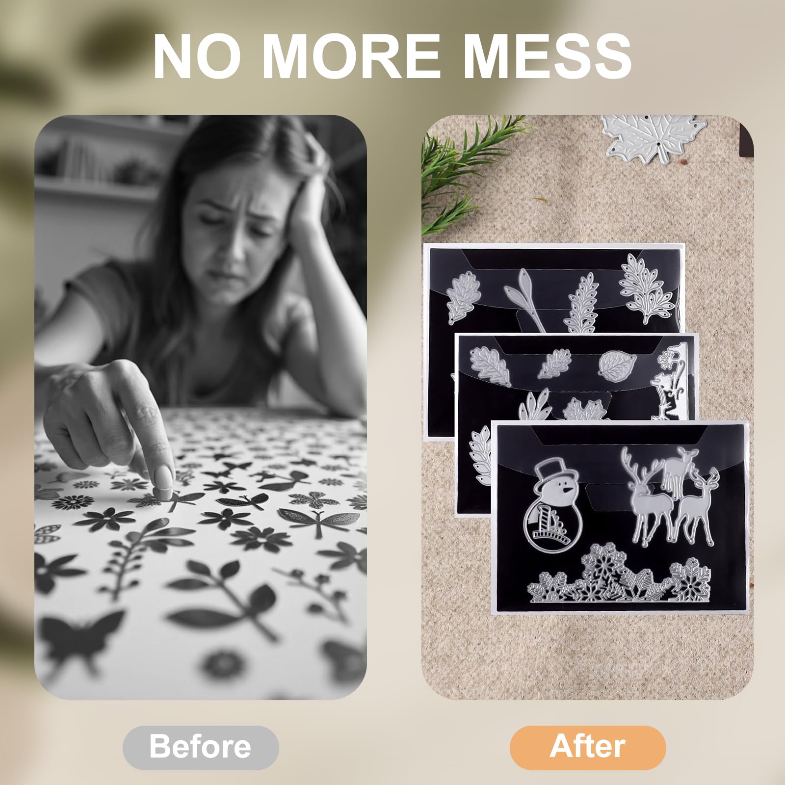 Arkusze magnetyczne do przechowywania matryc, do przechowywania pieczątek i kieszeni do przechowywania matryc, do tworzenia kart, scrapbookingu, 160 szt. (torby do przechowywania)