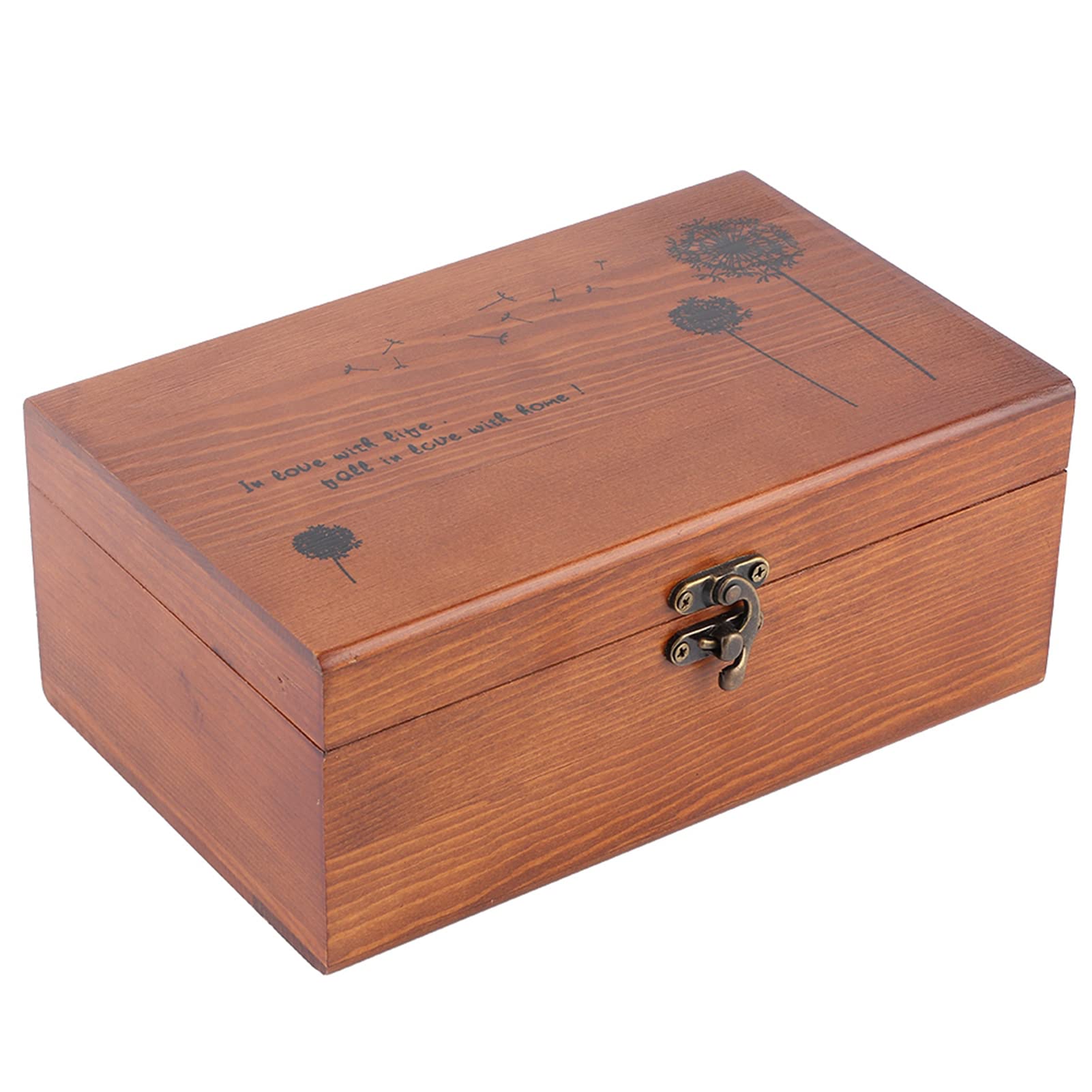 Garnbox, Langlebige, Handgefertigte Aufbewahrungslösung für Nadeln, Stilvolles Taraxacum-Design für Heim-Nähzubehör, Natürliches Kiefernmaterial (Löwenzahn-Set-Box)