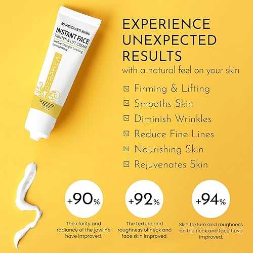 Miniatura 4 de Crema de estiramiento facial instantáneo, crema tensora de la piel para cara, lifting facial instantáneo, crema antiarrugas para cara, estiramiento