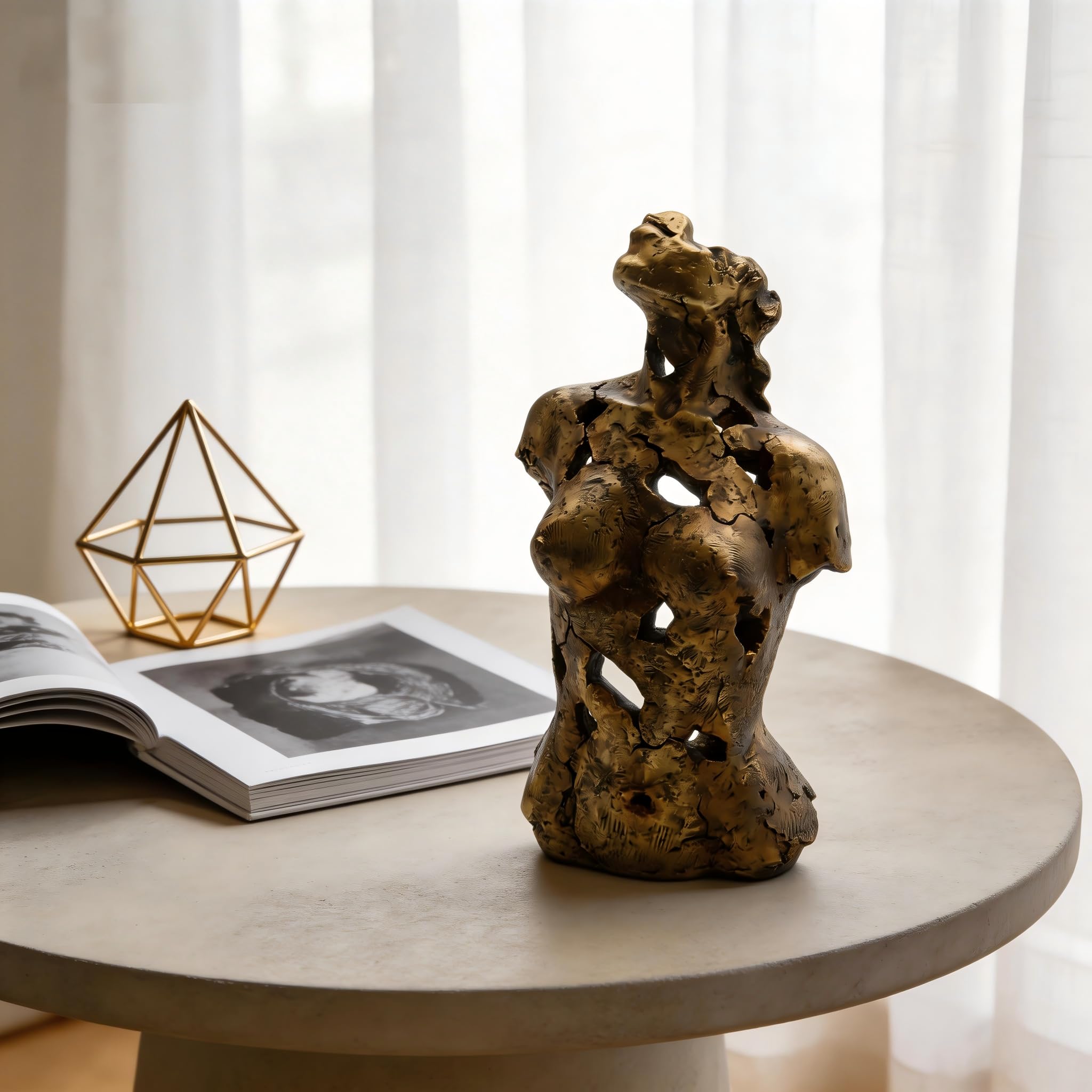 Scultura astratta a forma di busto femminile, statua di donna, artigianato creativo con personaggi, ornamento in resina per casa, ufficio, camera da letto, soggiorno, decorazione
