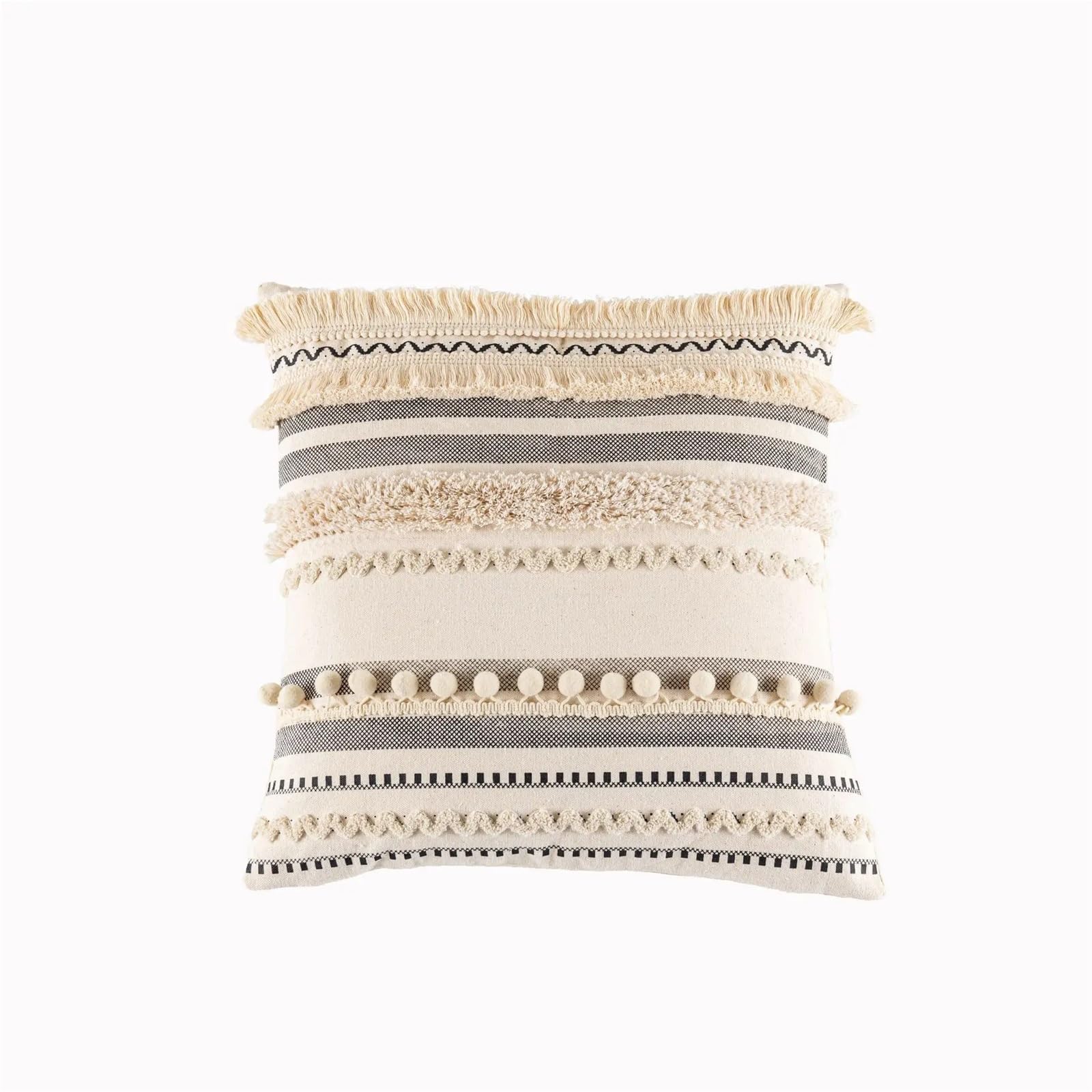 Housse de coussin coton déhoussable pour relooker un canapé fatigué