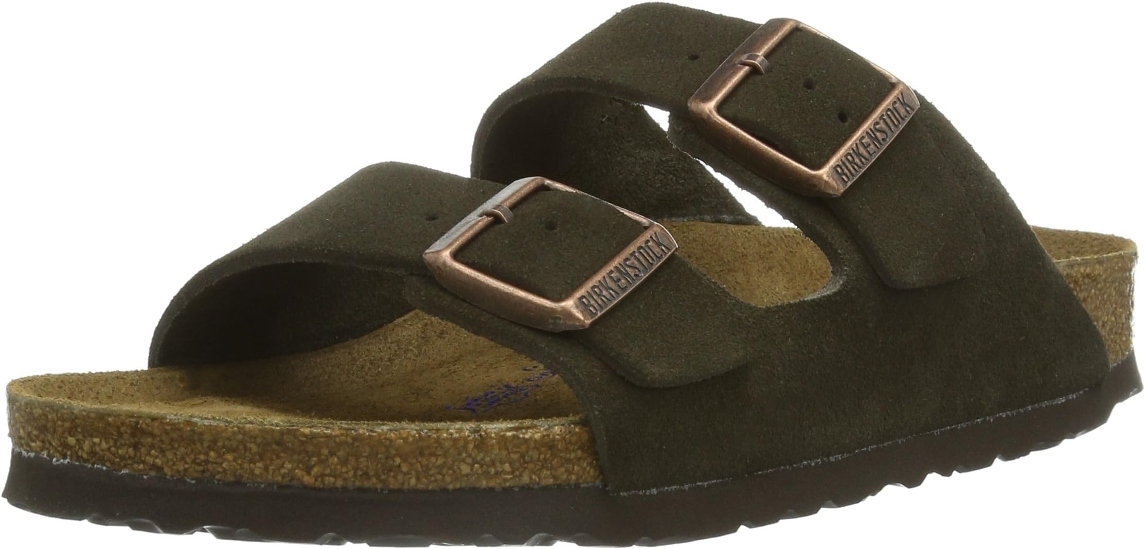 BirkenstockArizona BS Soft Footbed Leather Unisex mens Open Toe Sandals