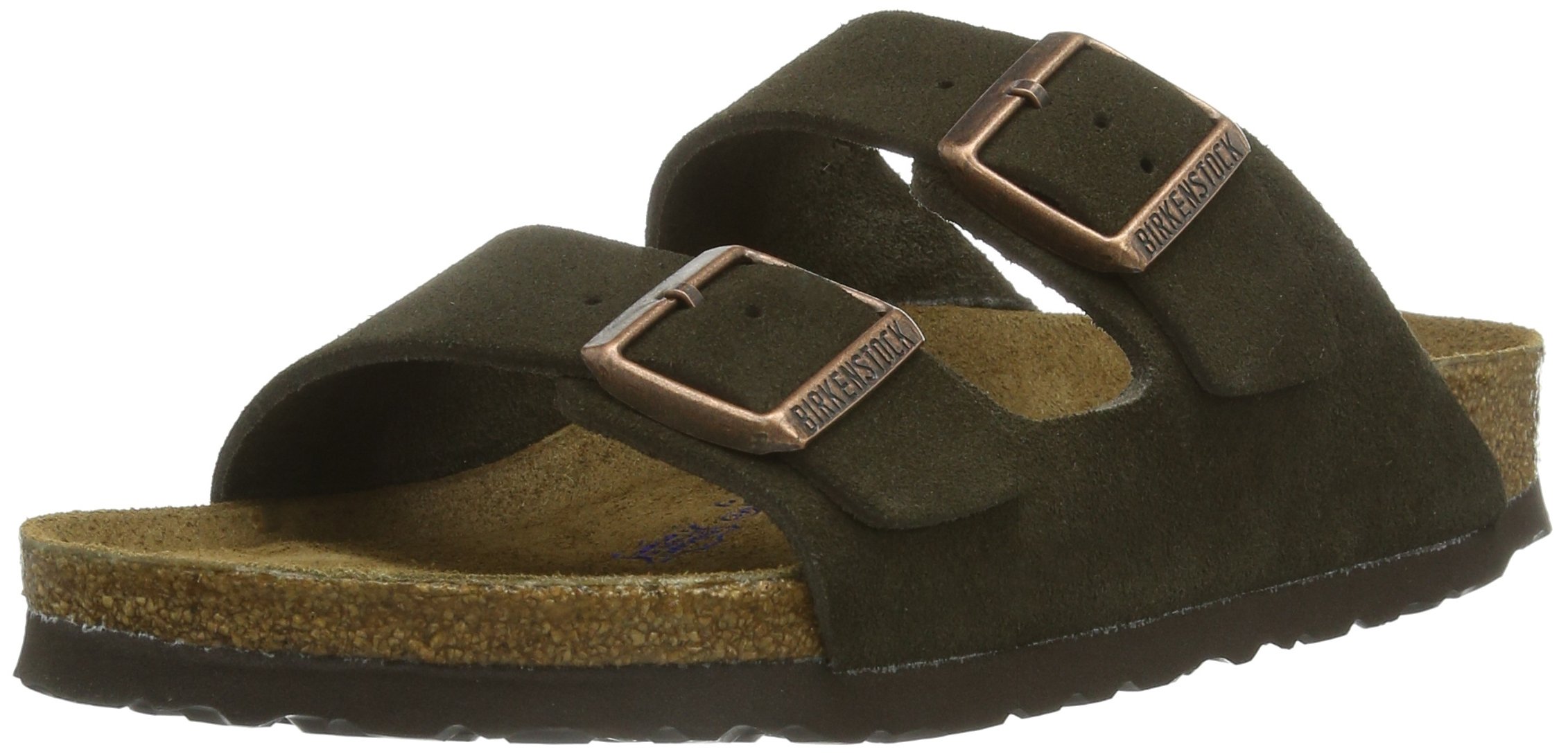 BirkenstockArizona BS Soft Footbed Leather Unisex mens Open Toe Sandals