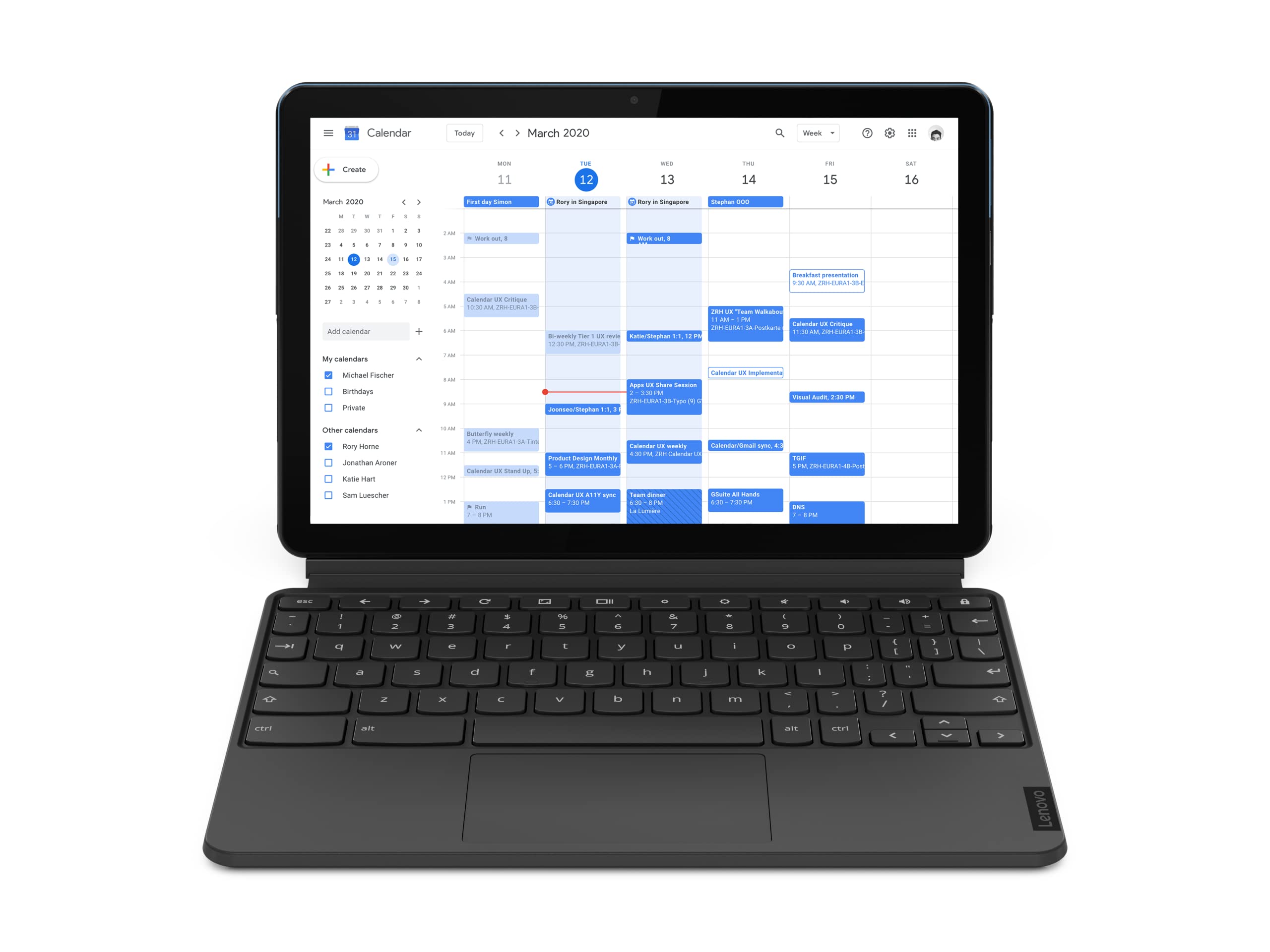 Lenovo Ideapad Duet 10” Lenovo IdeaPad Duet Chromebook (10,1 inç, 1920x1200, Full HD