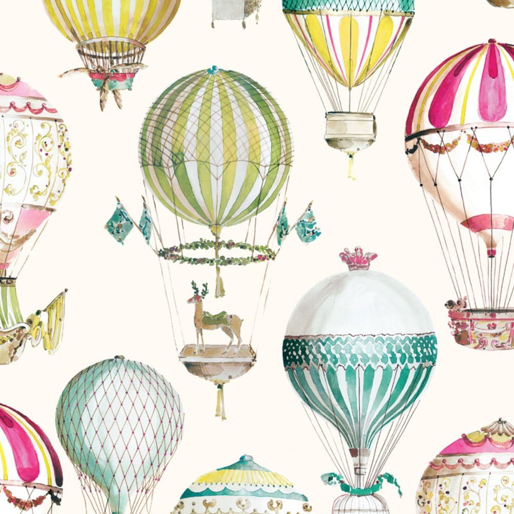 hot air balloon kids room wallpaper/ non-woven wallpapers of cartoon murals/Sweet boys and girls bedroom wallpaper-B