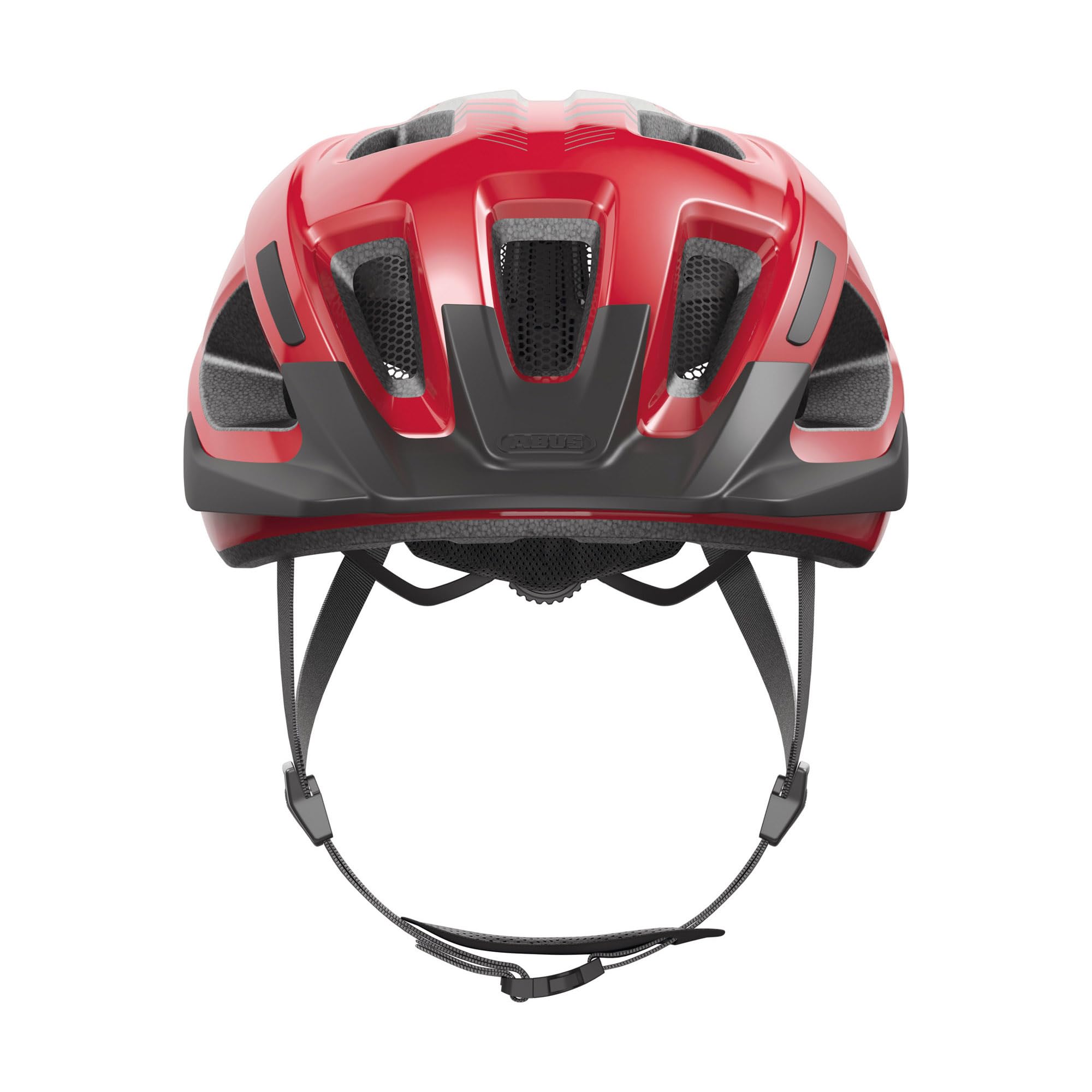 ABUS Casque de vélo Aduro 3.0 - Casque de ville sportif - Rouge, taille M