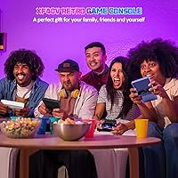 Vista 7 de UYTGXEN XF40V Retro Handheld Game Console with 2*Detachable Long Joysticks, 4.0-Inch HD IPS Screen Retro Gaming Console, Preloaded Classic