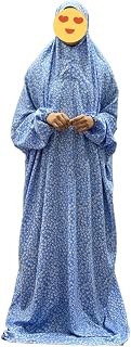 Belladona islamic prayer dress - sky blue flower print Price In India