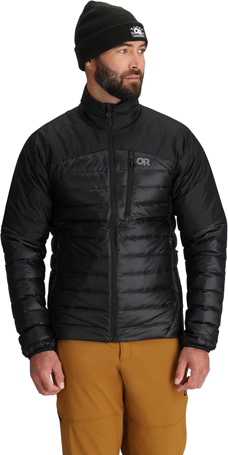 Outdoor Research Men's Helium Down Jacket | Water Resistant, Wind Resistant, Lightweight, Durable, Standard Fit