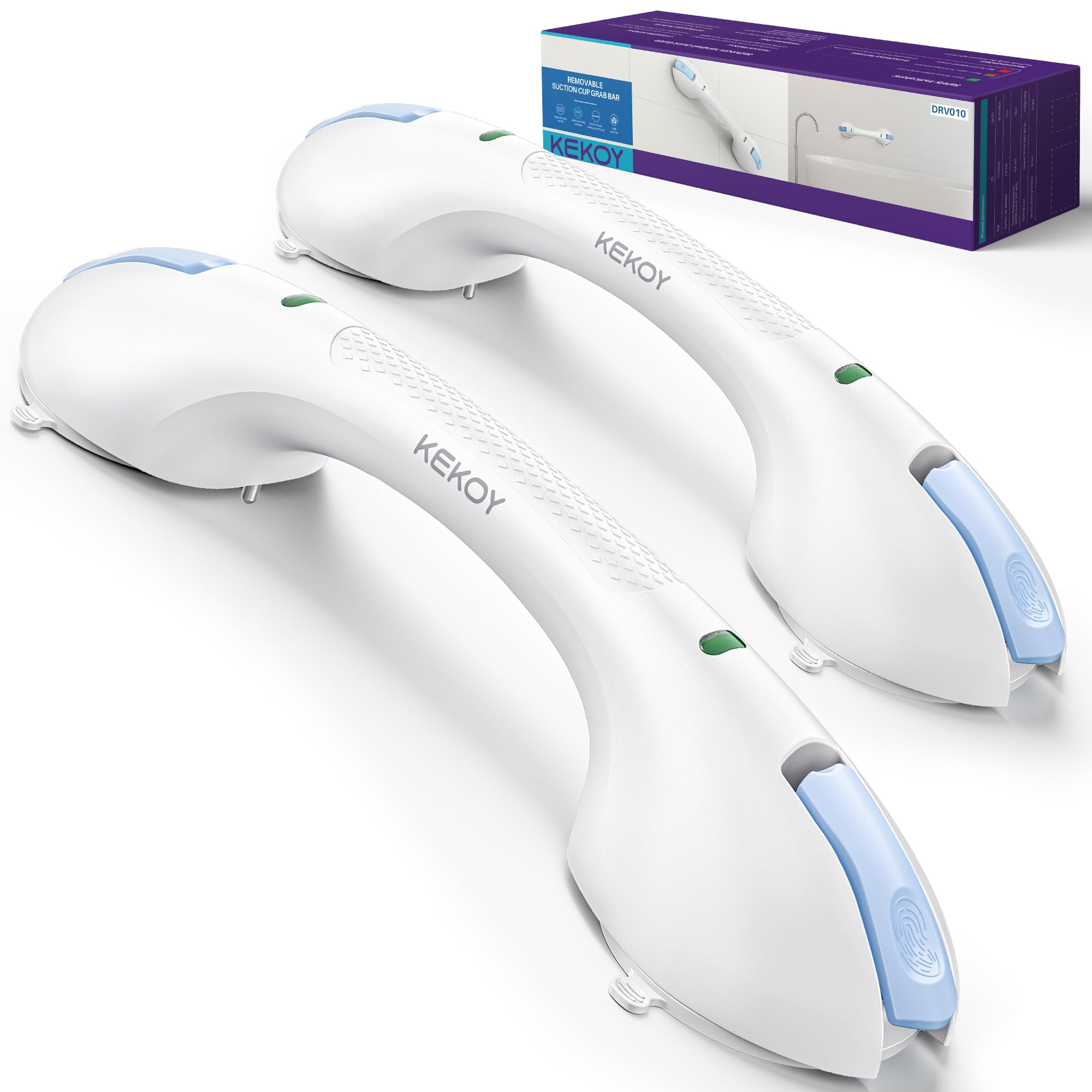 KEKOY 17.5 Inch Suction Grab Bars for Bathtubs and Showers with Indicator 2