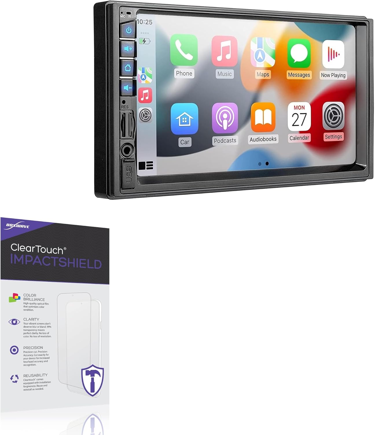 BoxWave Screen Protector Compatible With Corehan CDI-CS-JD-AACP-N2 - ClearTouch ImpactShield (2-Pack), Impenetrable Screen Protector Flexible Film