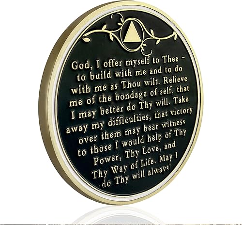 Miniatura 3 de CHURYUML Moneda de sobriedad del árbol de la vida de 12 años de sobriedad, fichas AA y medallones, regalos de sobriedad para hombres y mujeres,