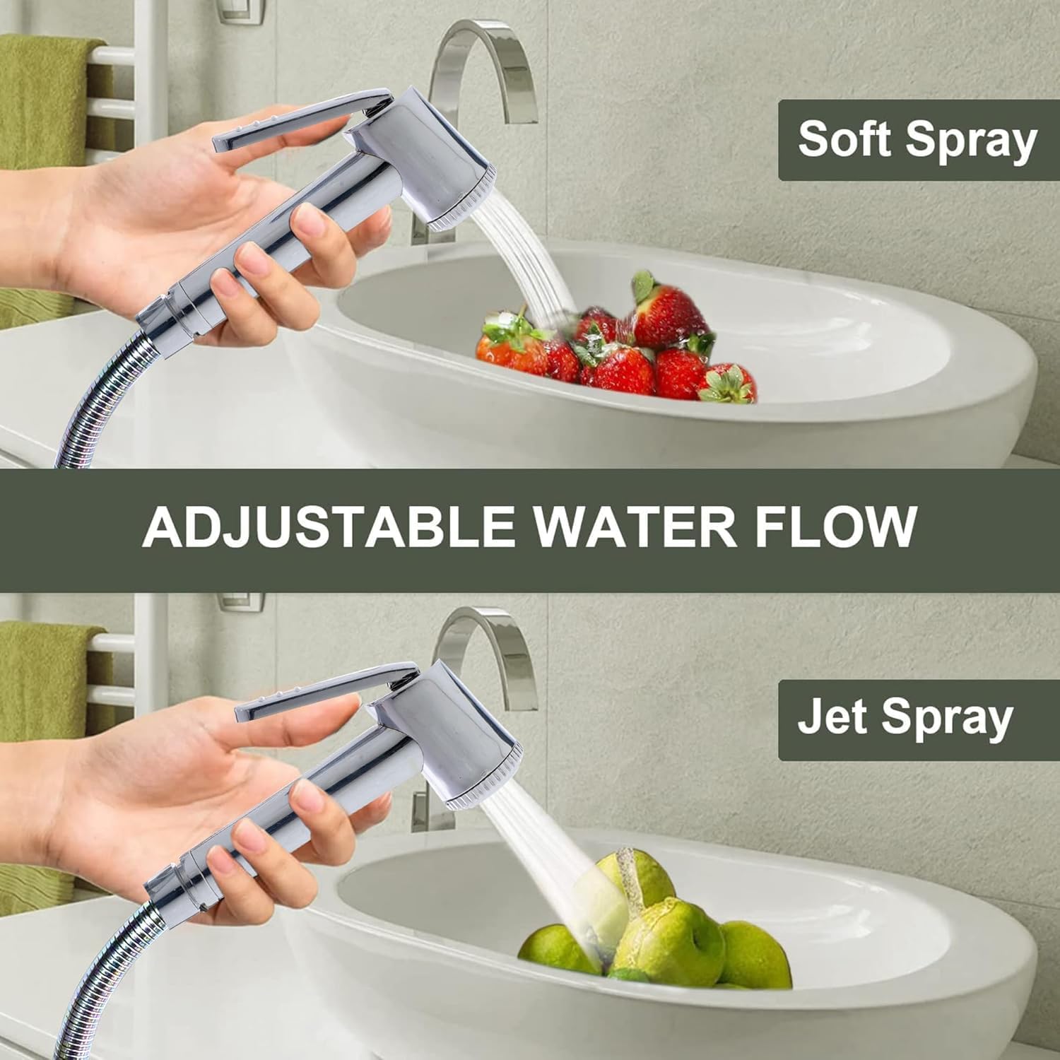 Durable & Premium Quality Jet Spray Gun Set (Jaq Brass Set) 2