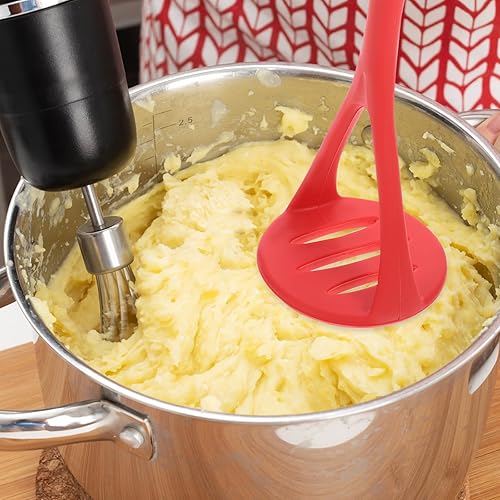 Miniatura 8 de UPKOCH Triturador de patatas de silicona para alimentos, triturador de frutas, triturador de aguacate, utensilios de cocina, herramientas de mano