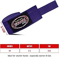 Vista 7 de FARABI - Vendas de mano de boxeo para niños, 8.2 ft, vendas de mano junior, envolturas de mano para boxeo, Muay Thai, MMA Boxeo, vendas de mano