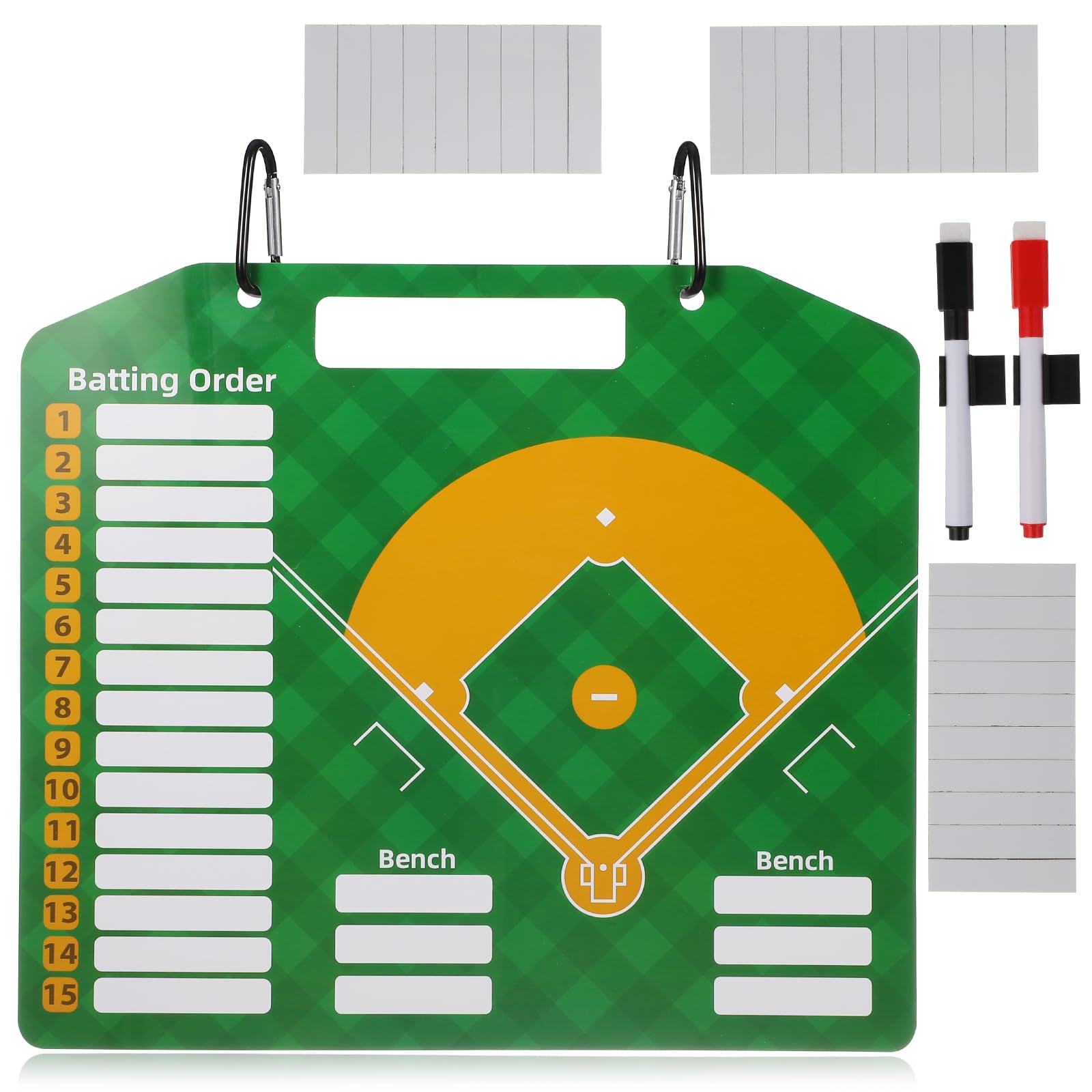Tableau blanc à poignée pvc baseball effaçable pour coaching - 8