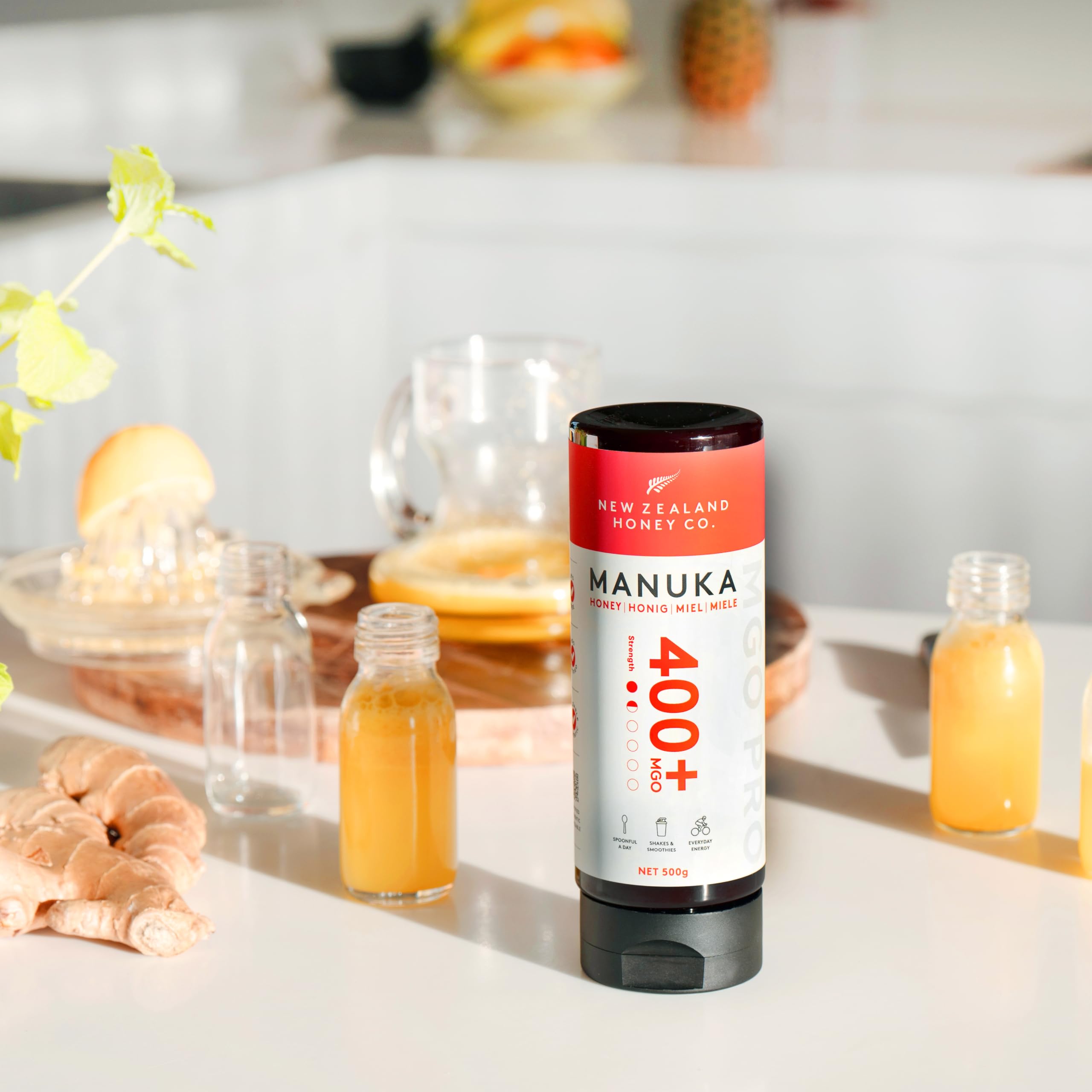 New Zealand Honey Co. Miel de Manuka MGO 400+ | Nueva Zelanda Miel 100% Pura y Saludable | 500g
